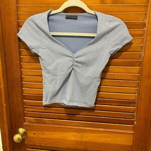 Brandy Melville Light Blue Crop Top